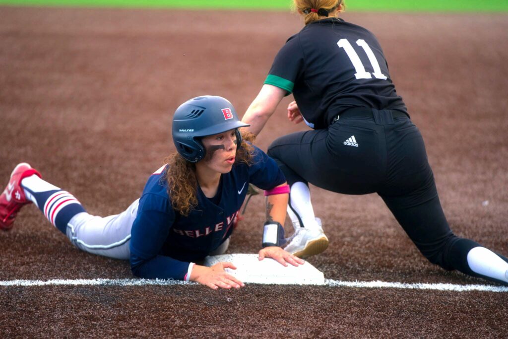 Bellevue vs Highline softball: Maddy Trout