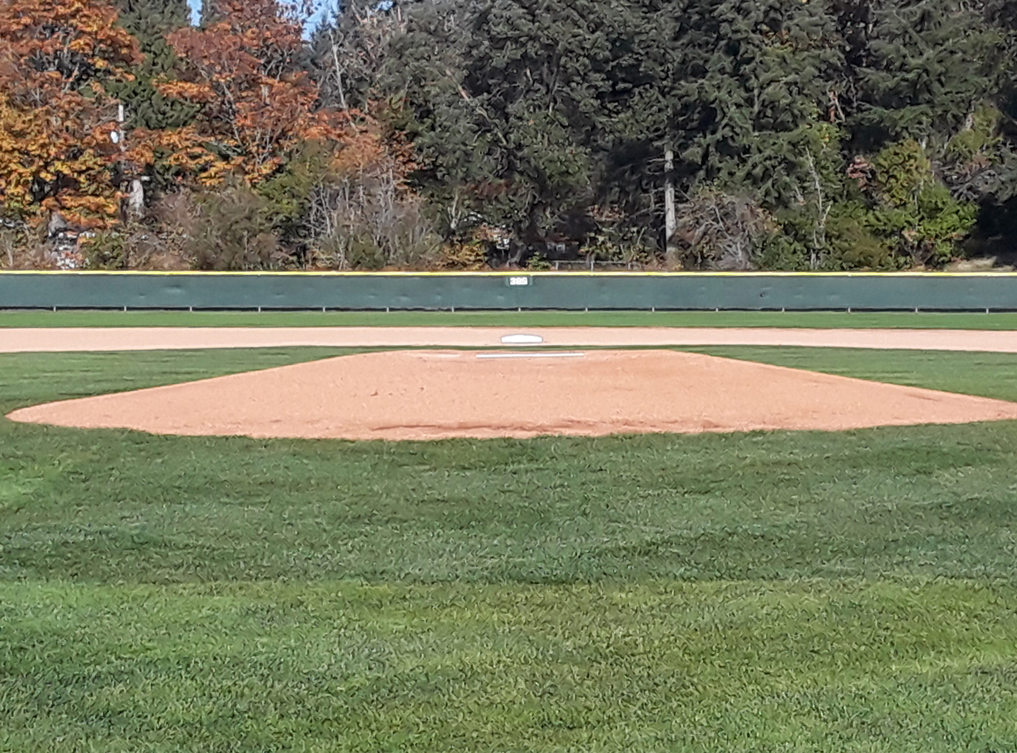 Courter Field pitching mound