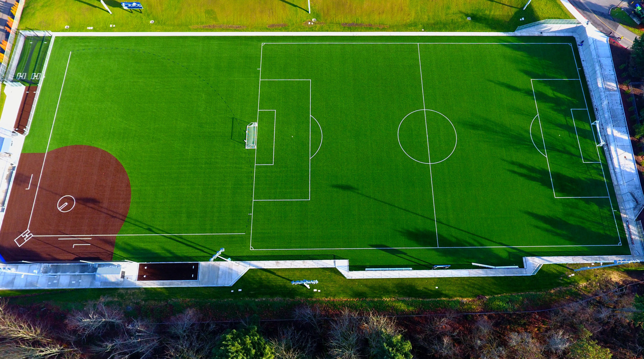 Soccer and Softball Fields, overhead view