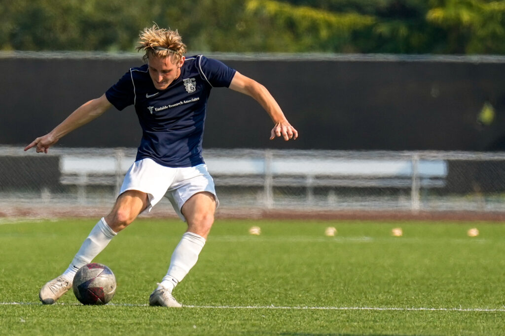 BC men's soccer player