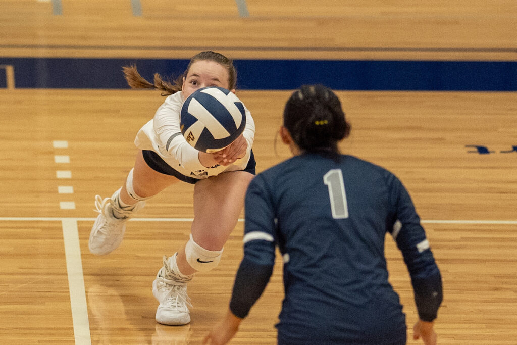 Bellevue College volleyball player