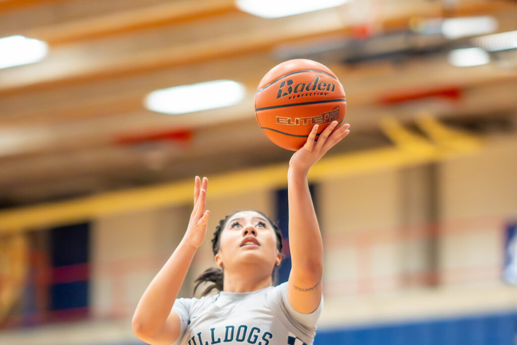 Bellevue College basketball player