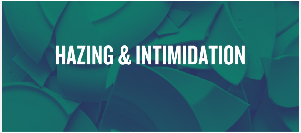 Hazing and Intimidation
