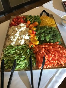 A tray full of assorted vegetables