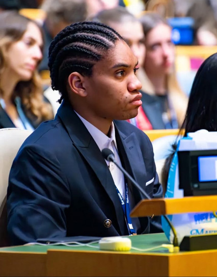 BC student at the Model UN Conference in New Year
