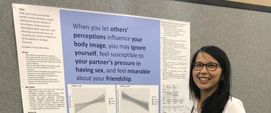Student presenting research at WPA 2019