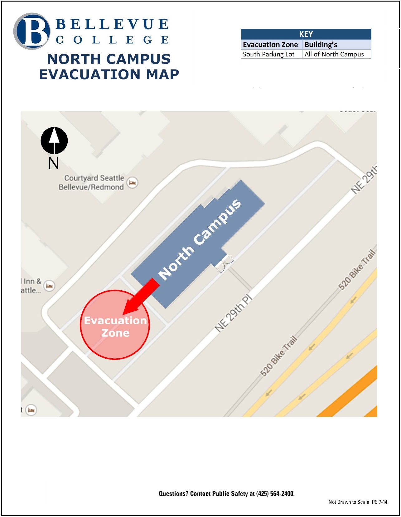 North Campus Evacuation Map