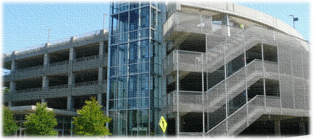 Bellevue College Parking Garage Stylized