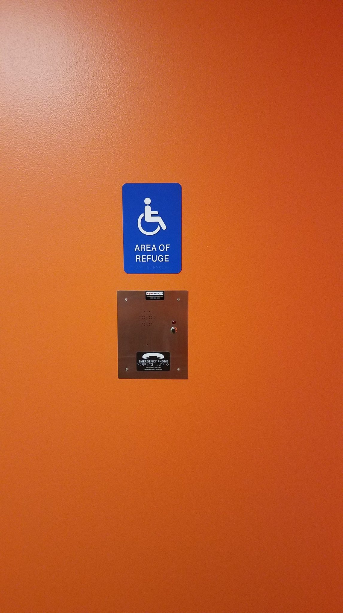 Student Housing Emergency Silver Call panel