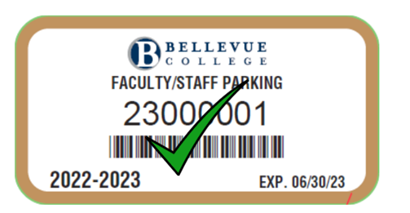 Employee Parking Permit 2022-2023