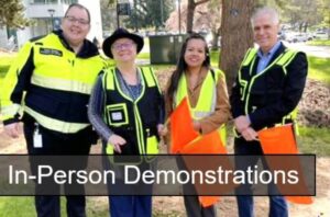 In person Demonstrations