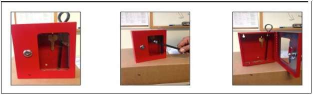 Lock down key red box