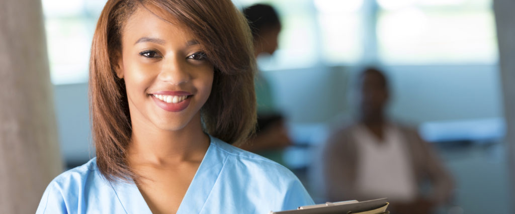 Nurse smiling