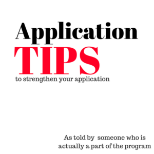 application tips