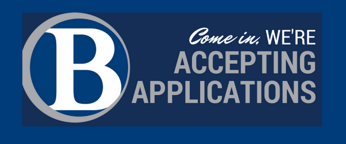Come in - we're accepting applications!