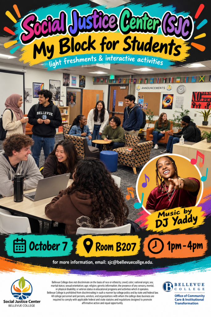 My Block Flyer for students in the SJC. 