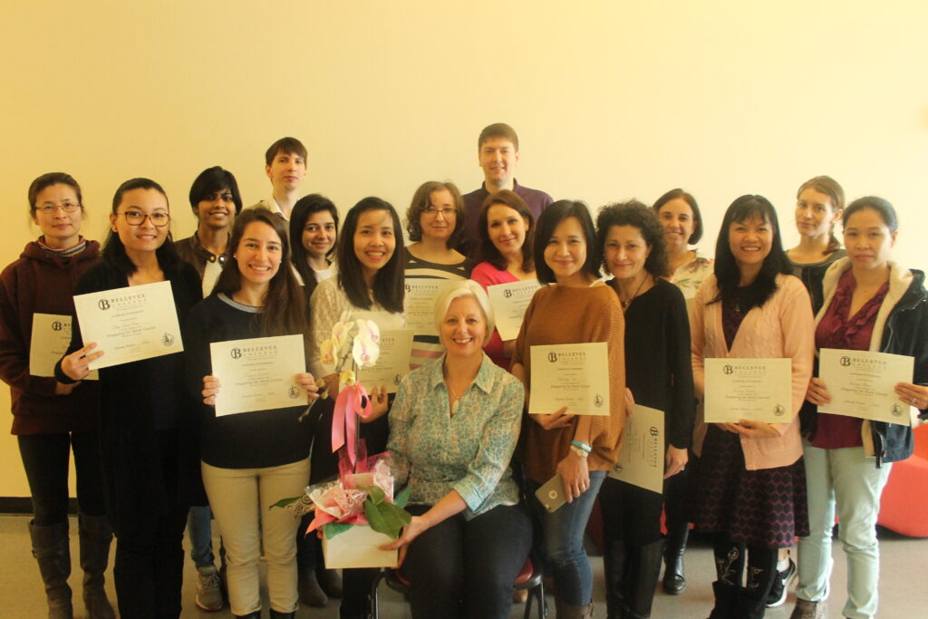 Amanda Johnson with her Preparing for Work students