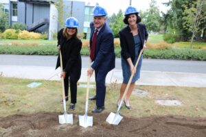 State Representative Vandana Slatter, Dr. Jerry Weber, Deputy Mayor Lynne Robinson