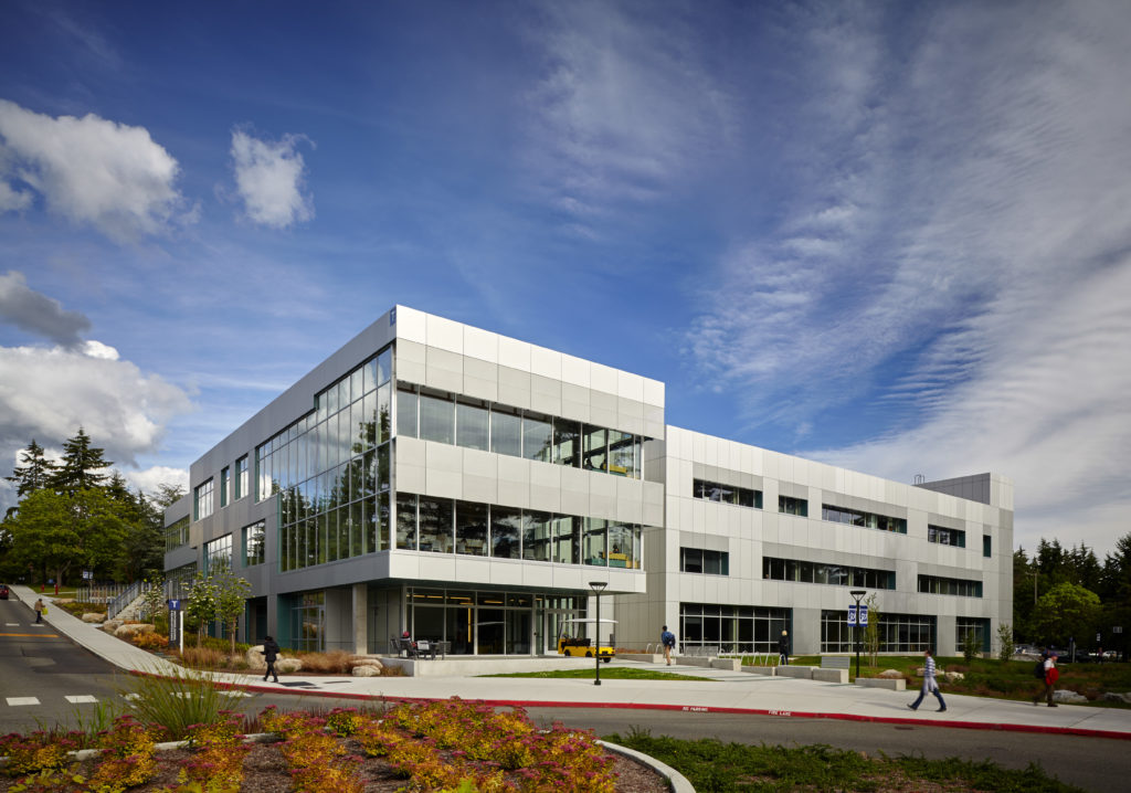 Exterior view of the T Building