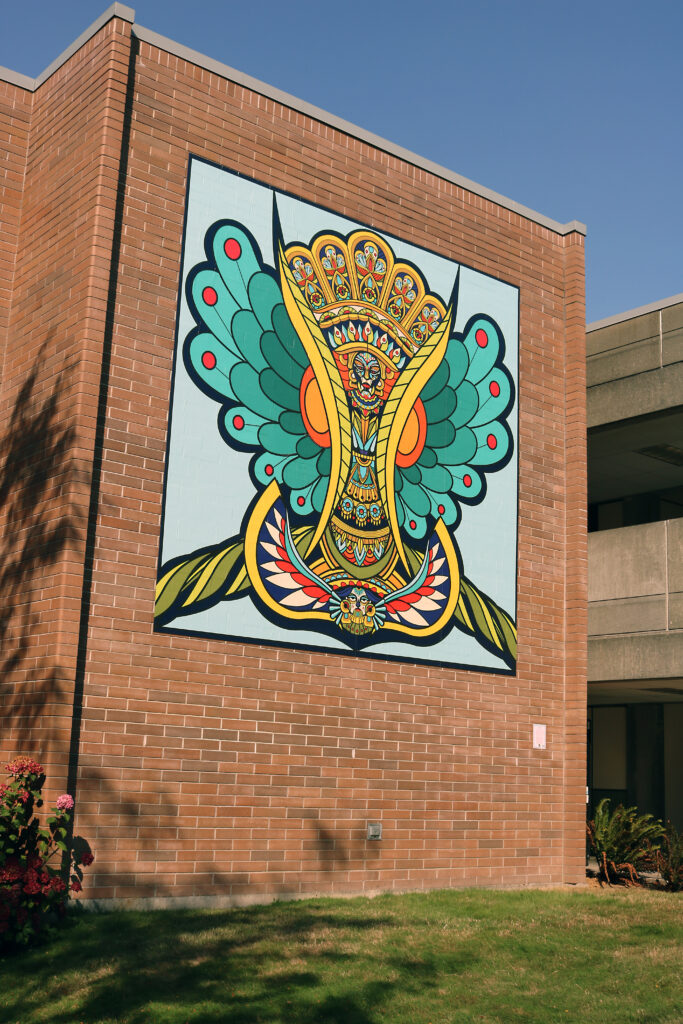 The mural Indegina por Vida