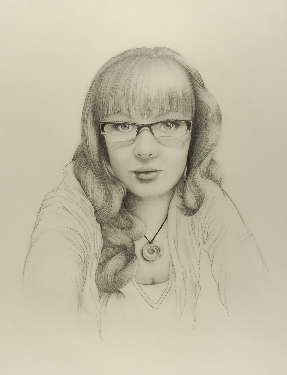 Art 120, Self Portrait in Charcoal