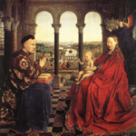 The Virgin of Ivers by Van Eyck painted in 1435