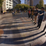 several students standing