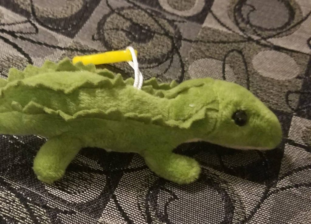 small stuffed alligator