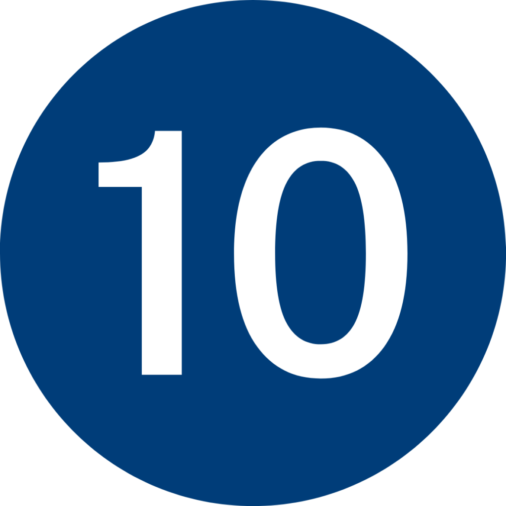 the number 10