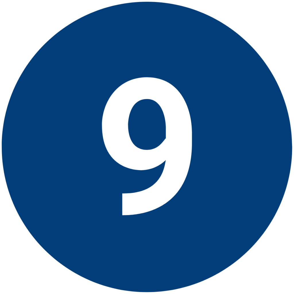 the number 9