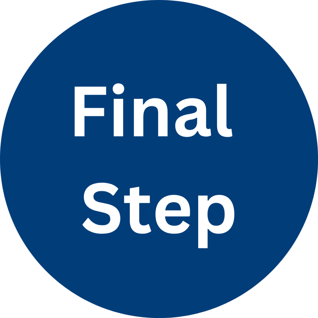 final step