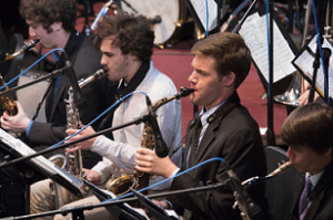 Jazz Band section of players and Instruments