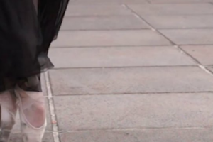 Image of a ballet dancer's feet