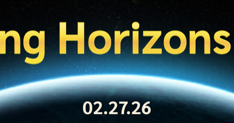 Expanding horizons conference at Bellevue College. Half eclipse with text above it promoting the conference.