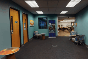 XR Lab main area located in Library D Building